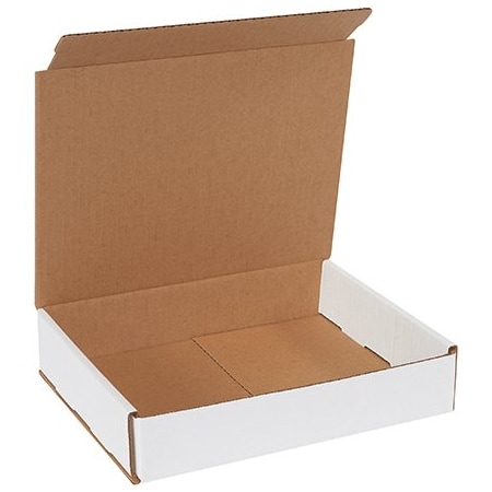Bsc Preferred 10 x 8 x 2'' White Corrugated Mailers, 50PK BUY00017173